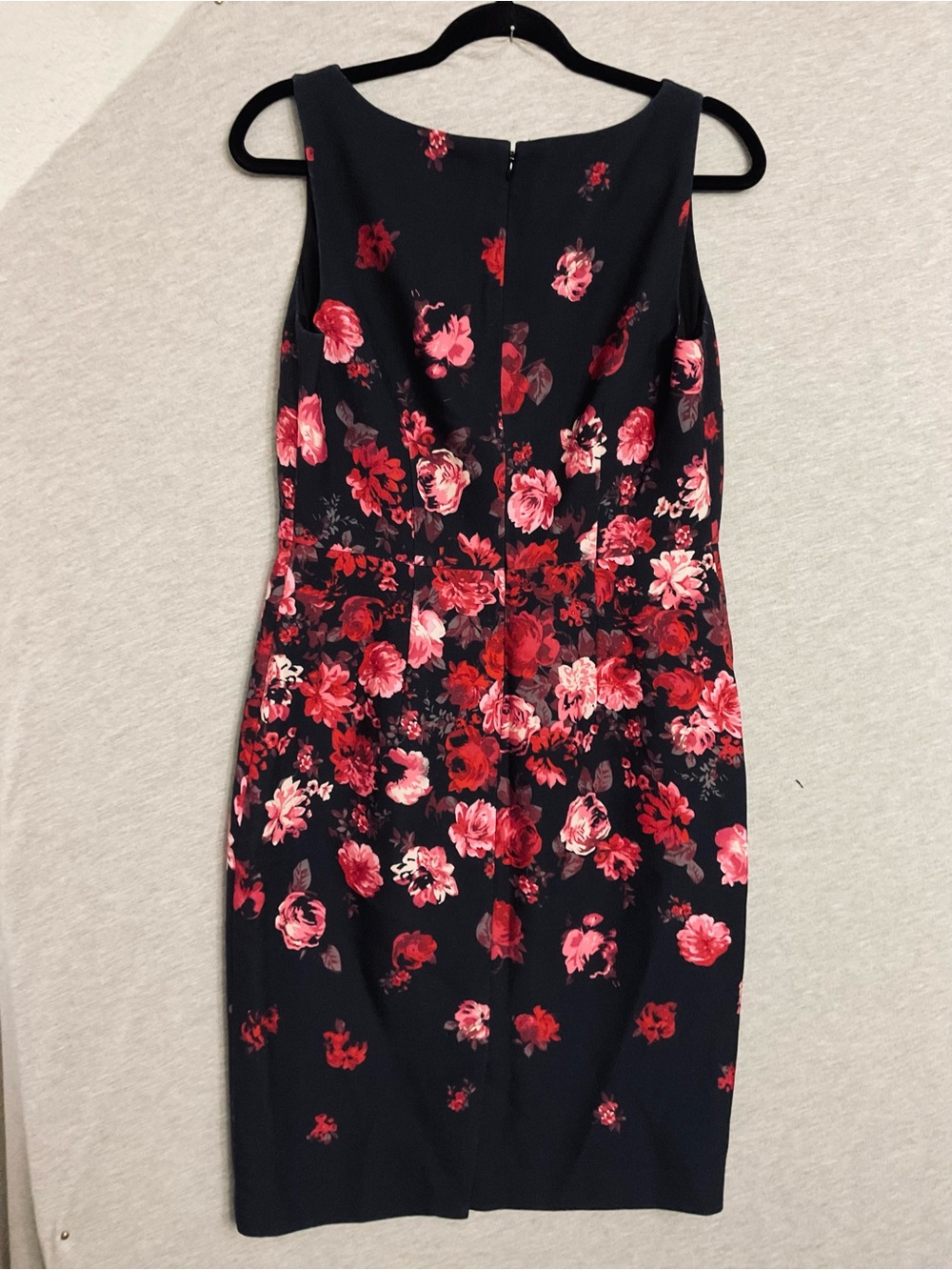 Talbots Elegant Black Floral Sheath Dress - Picture 3 of 4